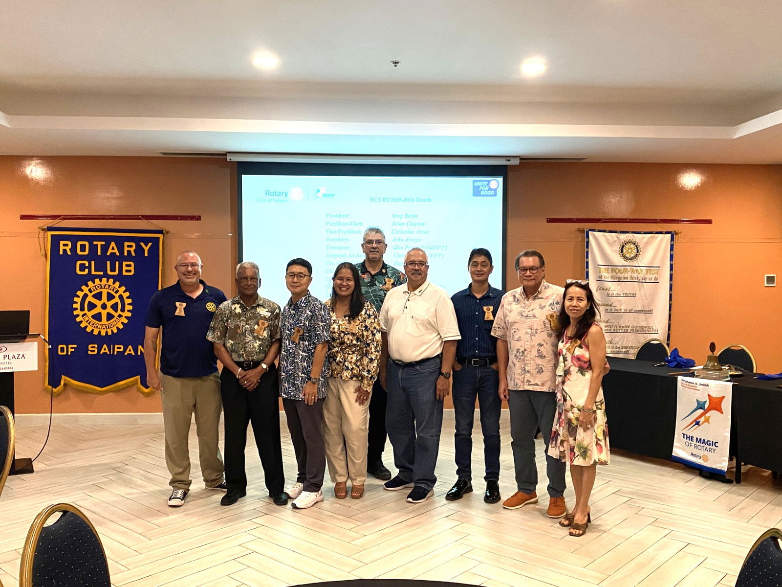From left, Greg Borja, Das Krishnan, Enoch Lim, Catherine Attao, Curtis Dancoe, Glen Perez, Wendel Posadas, John Arroyo and Irene Holl.