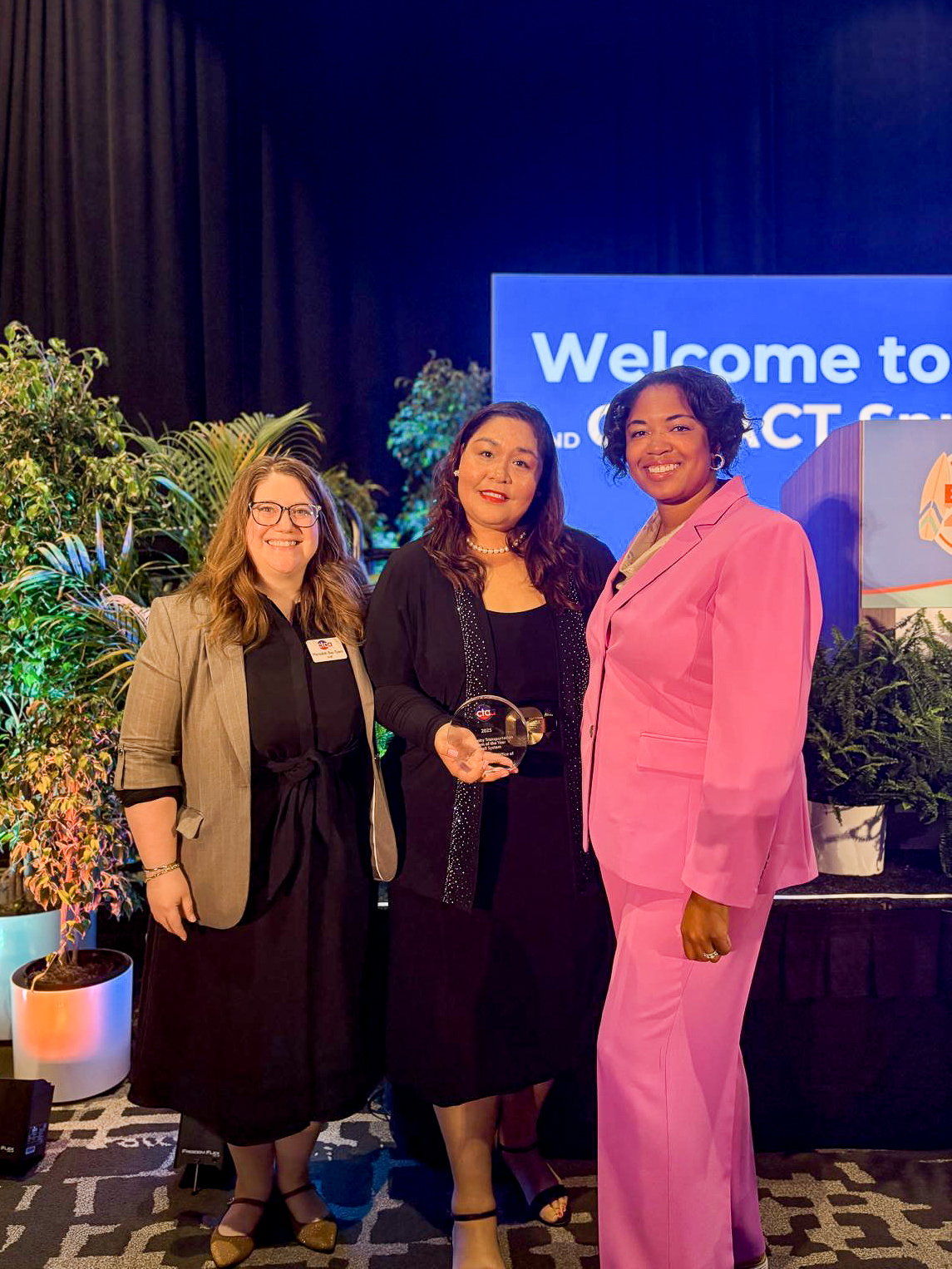 The Commonwealth Office of Transit Authority is the first U.S. Pacific Island territory agency to ever receive the Community Transportation System of the Year (Small System) Award from the Community Transportation Association of America,COTA photo