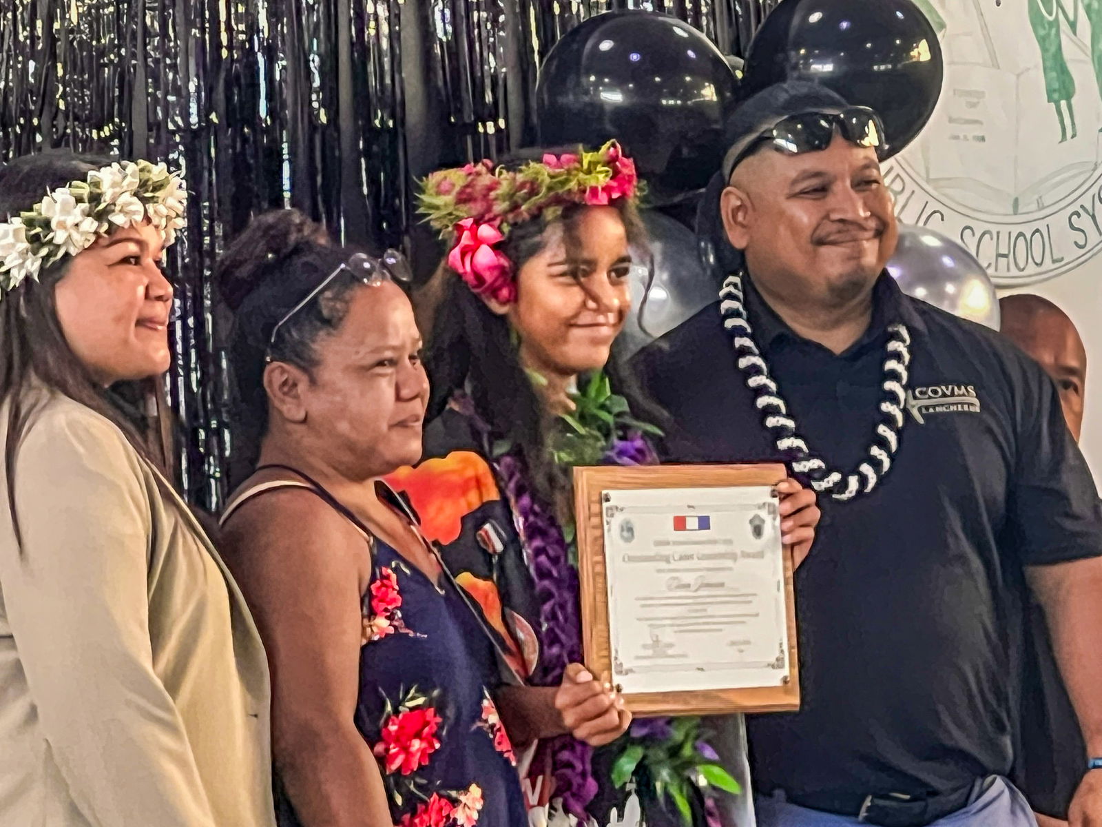 The Outstanding Leadership Corps Cadet Award was presented to Elana Malie Deleon Guerrero Johnson.