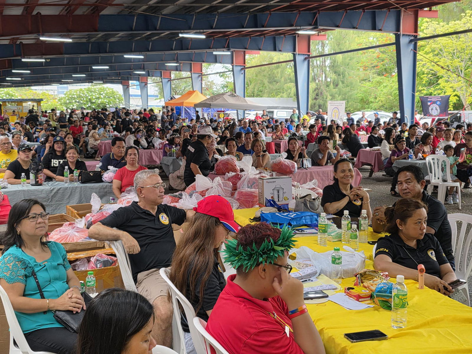 Dozens of community members came together to celebrate Pistang Pinoy in the Marianas Business Plaza parking area in Susupe on Sunday, June 8, 2025.Photo by Bryan Manabat