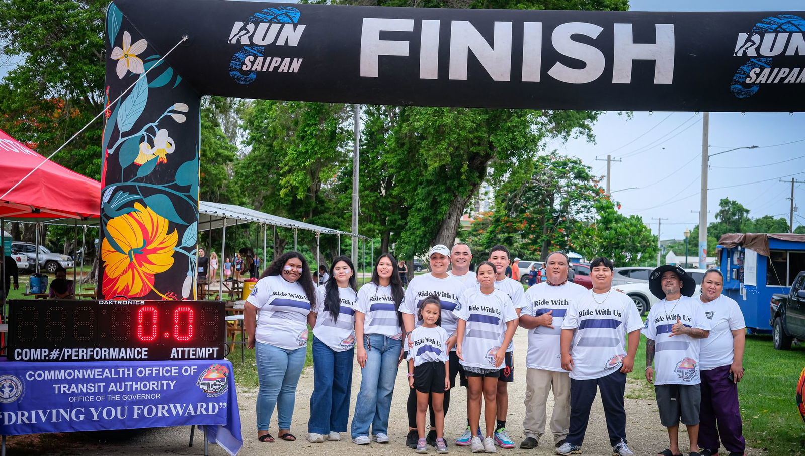 The staff members of the Commonwealth Office of Transit Authority pose for a group photo.Photo by Jonathan Sugatan