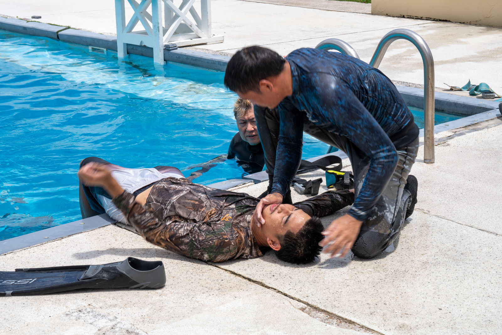 Training participants successfully learned and demonstrated several rescue techniques.