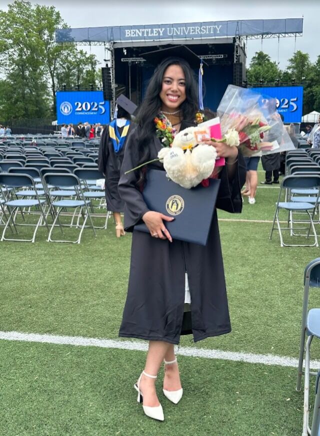 Maria Ayuyu received her Bachelor of Arts Degree in Accounting from Bentley University on May 17, 2025.