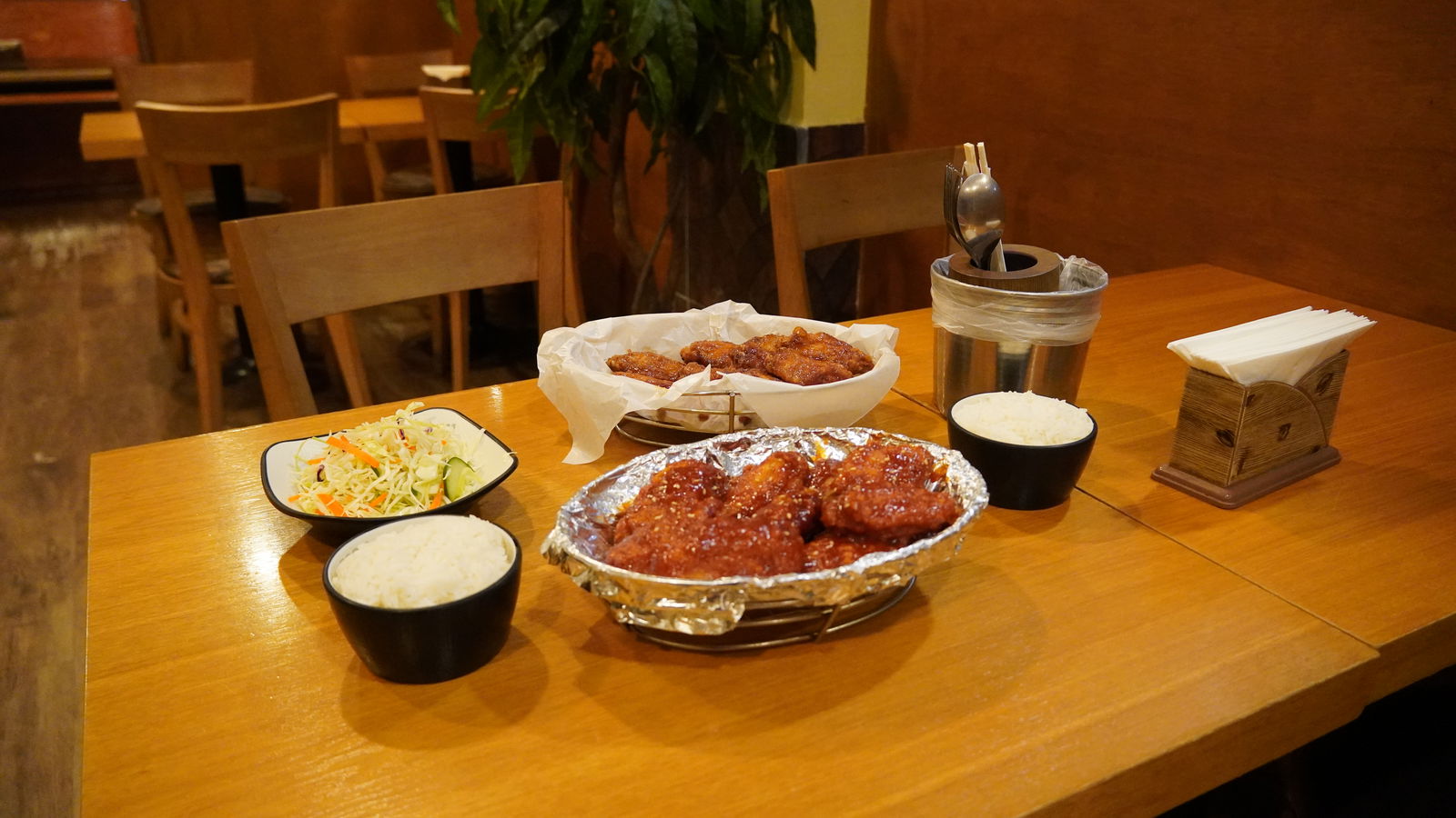 Starting off our lunchtime journey we took a trip to the gold medal winner for Best Fried Chicken category: Zoom Cafe in Susupe. 