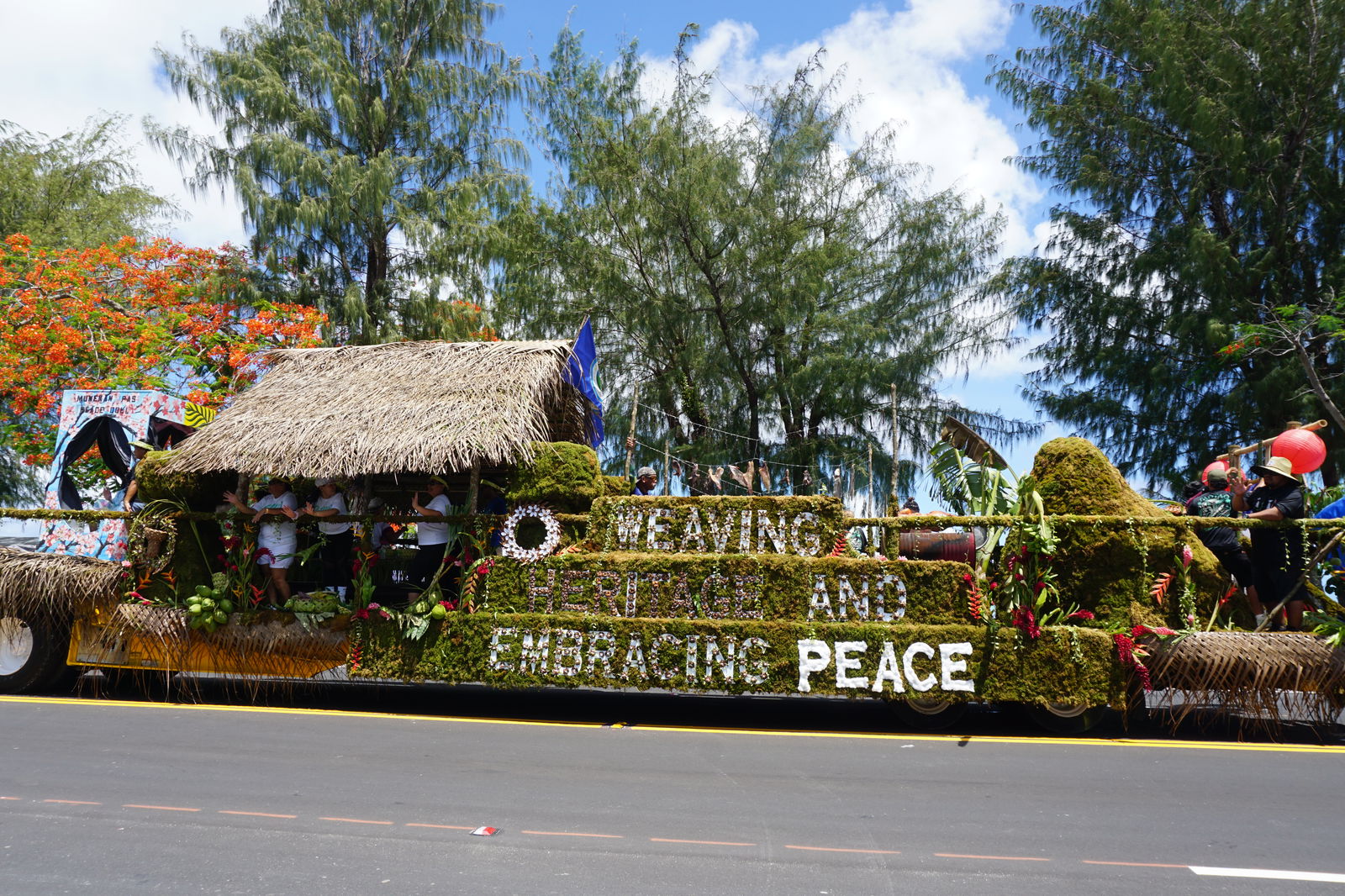 The Rota municipal government's float at the 2025 Liberation Day Parade.