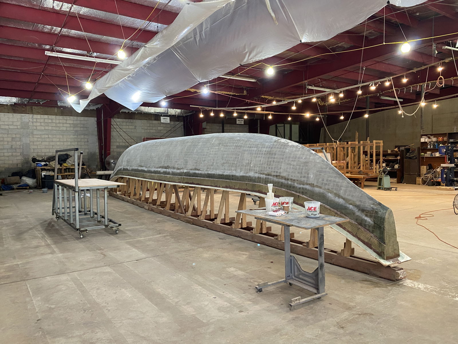 The 40-foot long I Marianas is currently at the 500 Sails Boatyard.