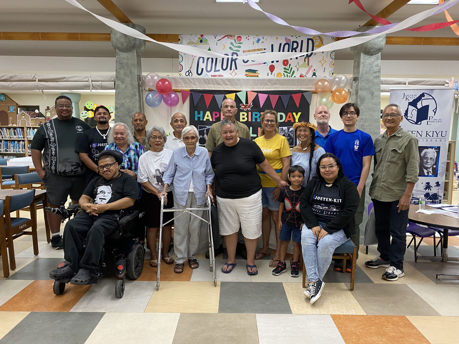 The Amelia Earhart Saipan Memorial Monument Inc. group members were at Joeten-Kiyu Public Library to celebrate the 128th birthday of the famed aviatrix on Thursday, July 24, 2025.