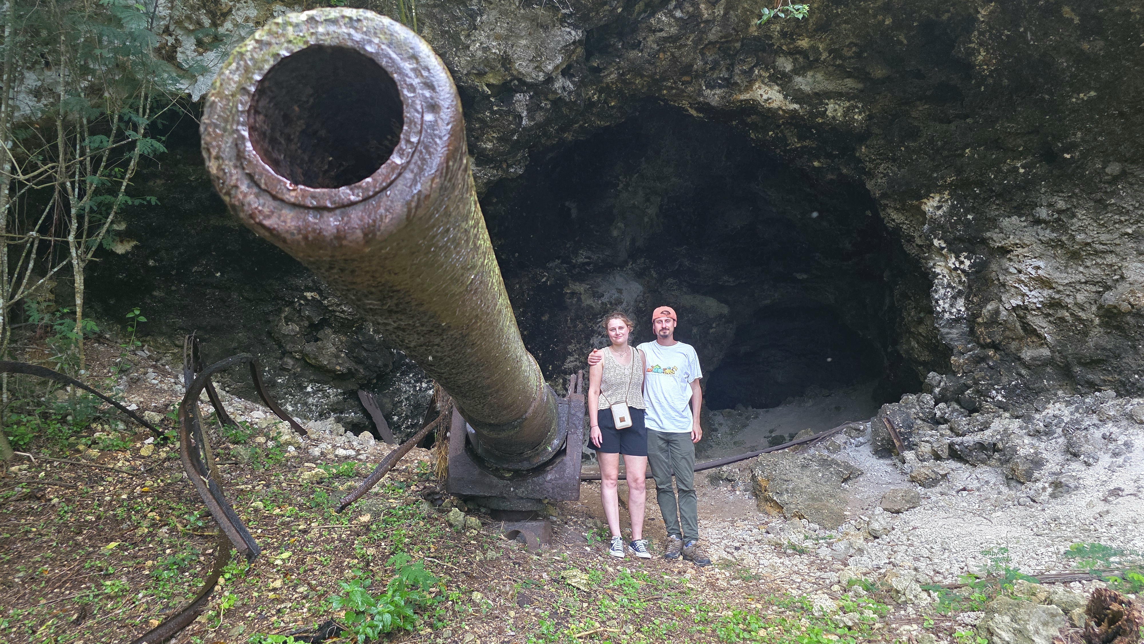 55mm Japanese canon on Tinian.