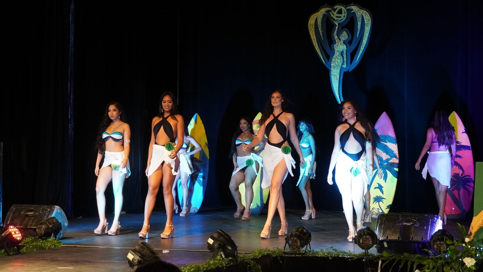 Aside from the overall title, Aria Keilbach, 2nd right front row, also won the bikini category of the competition.