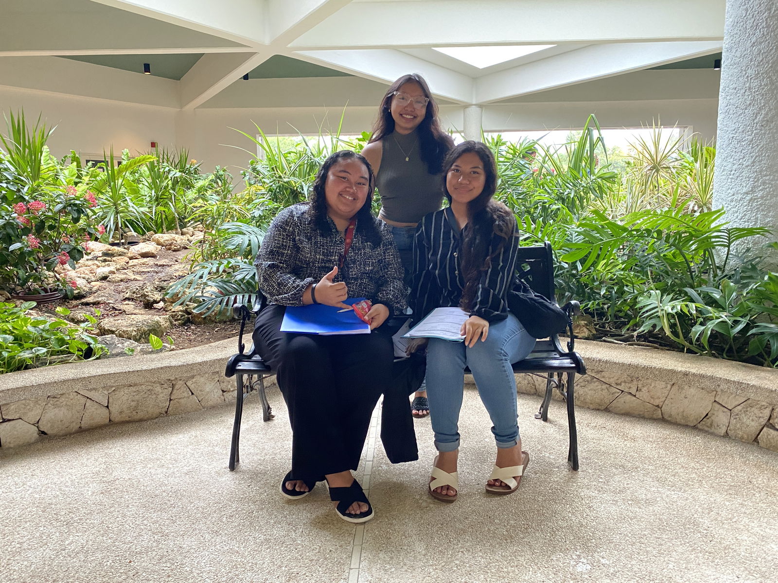 From left Zenavee Ladore, Stephanie Tudela and Rianna Helgen.
