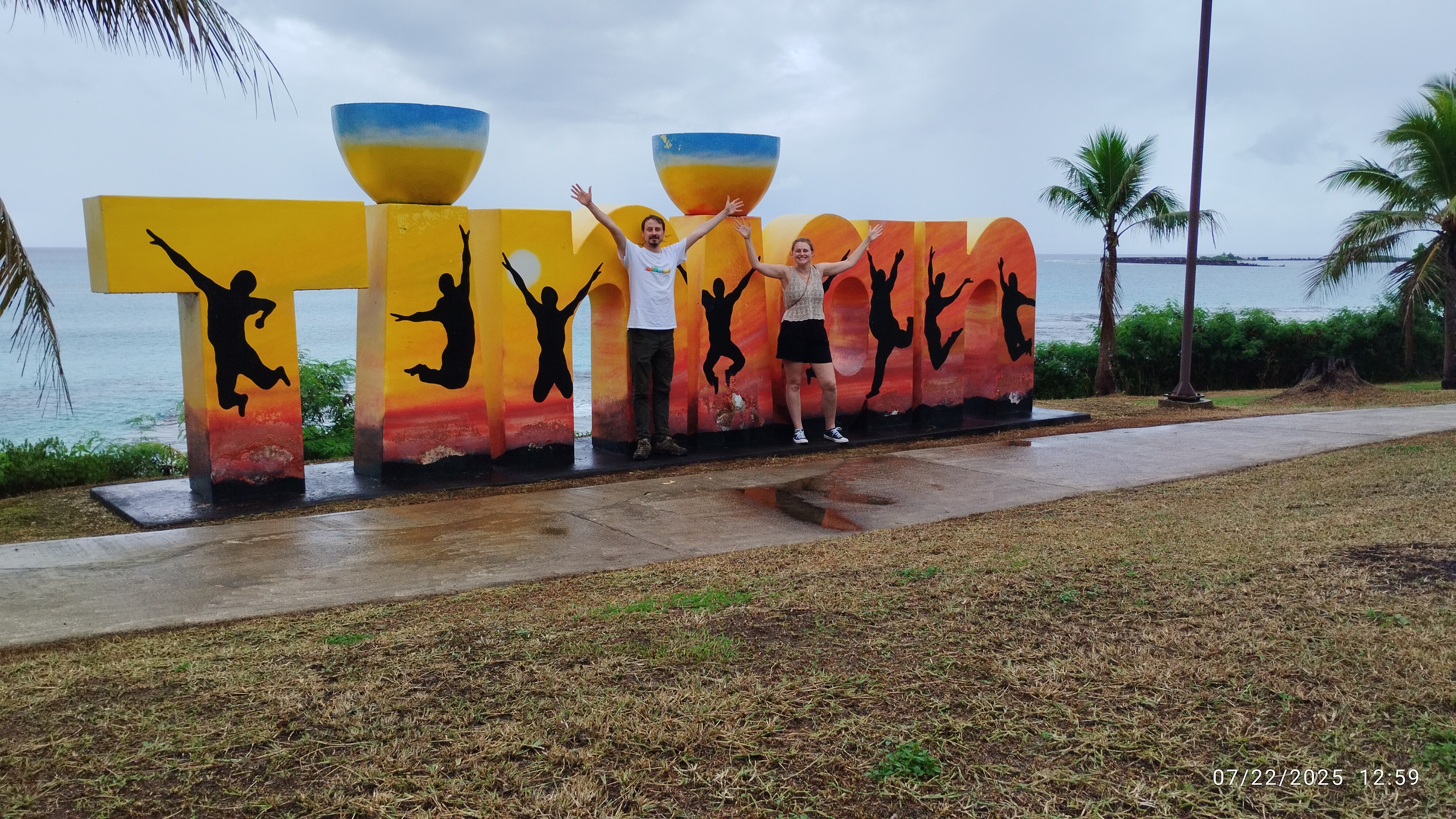 Neal & Maxime on Tinian.