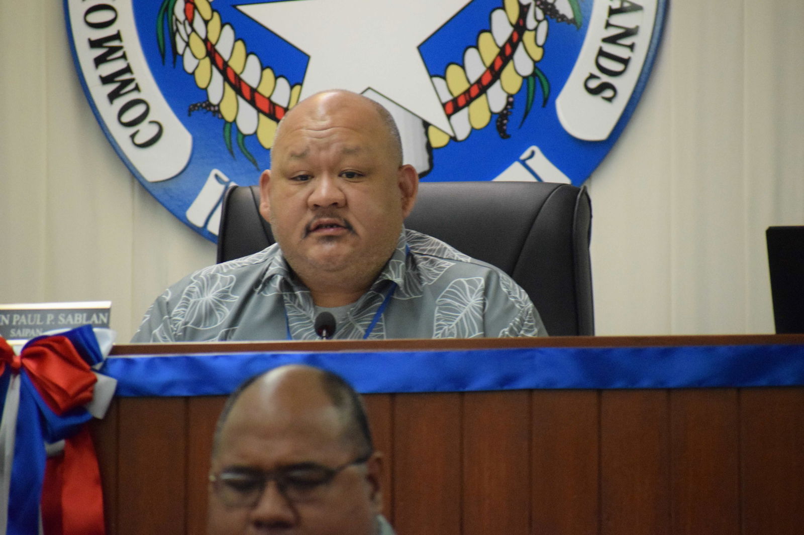 The House Ways and Means Committee chair, Rep. John Paul Sablan, speaks during a budget hearing for the Public School System in the House chamber on July 16, 2025.Photo by Emmanuel T. Erediano