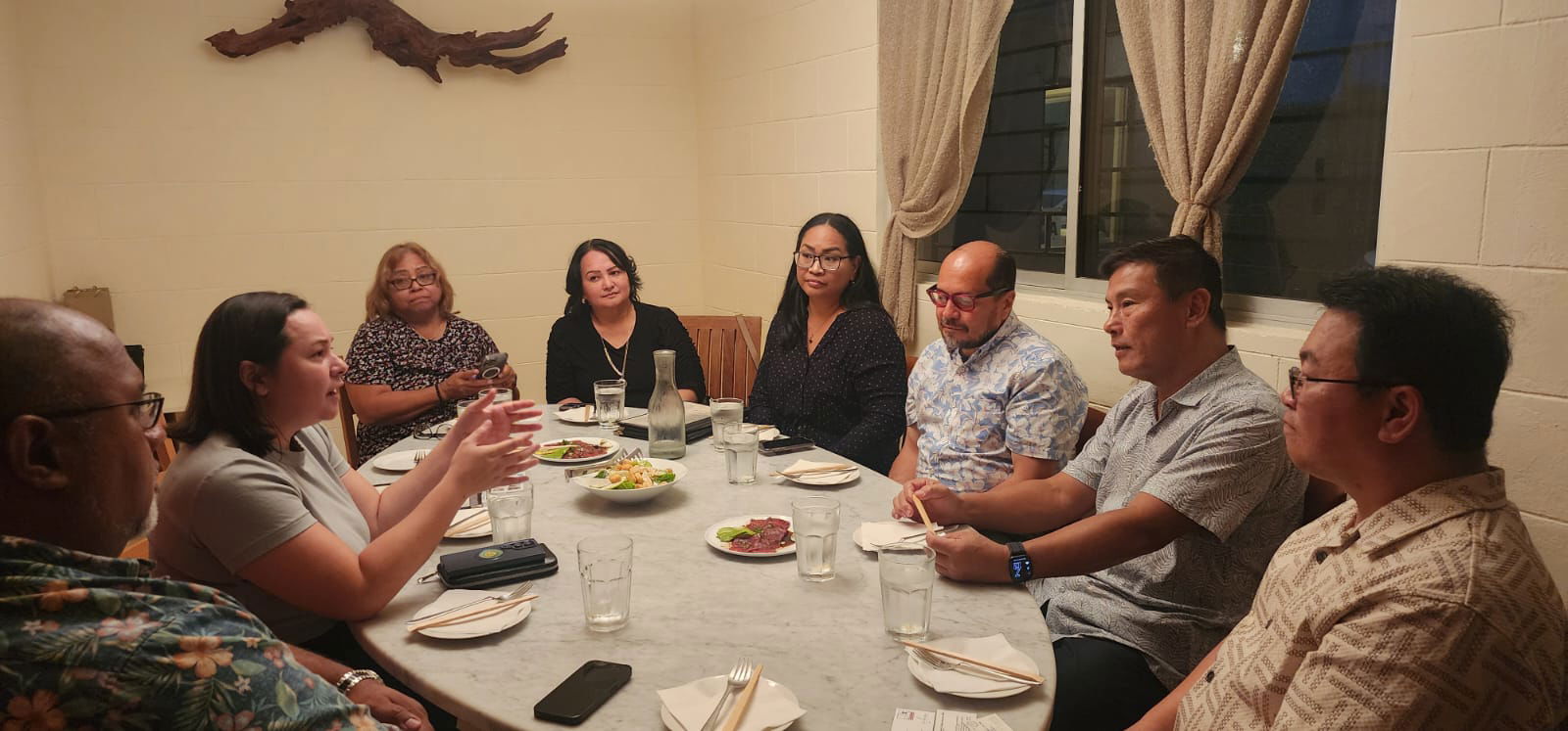 CNMI officials meet with Taipei Economic and Cultural Director General Chia Ping Liu and Deputy Director General Shawn Hugh Yang on Saipan last week.