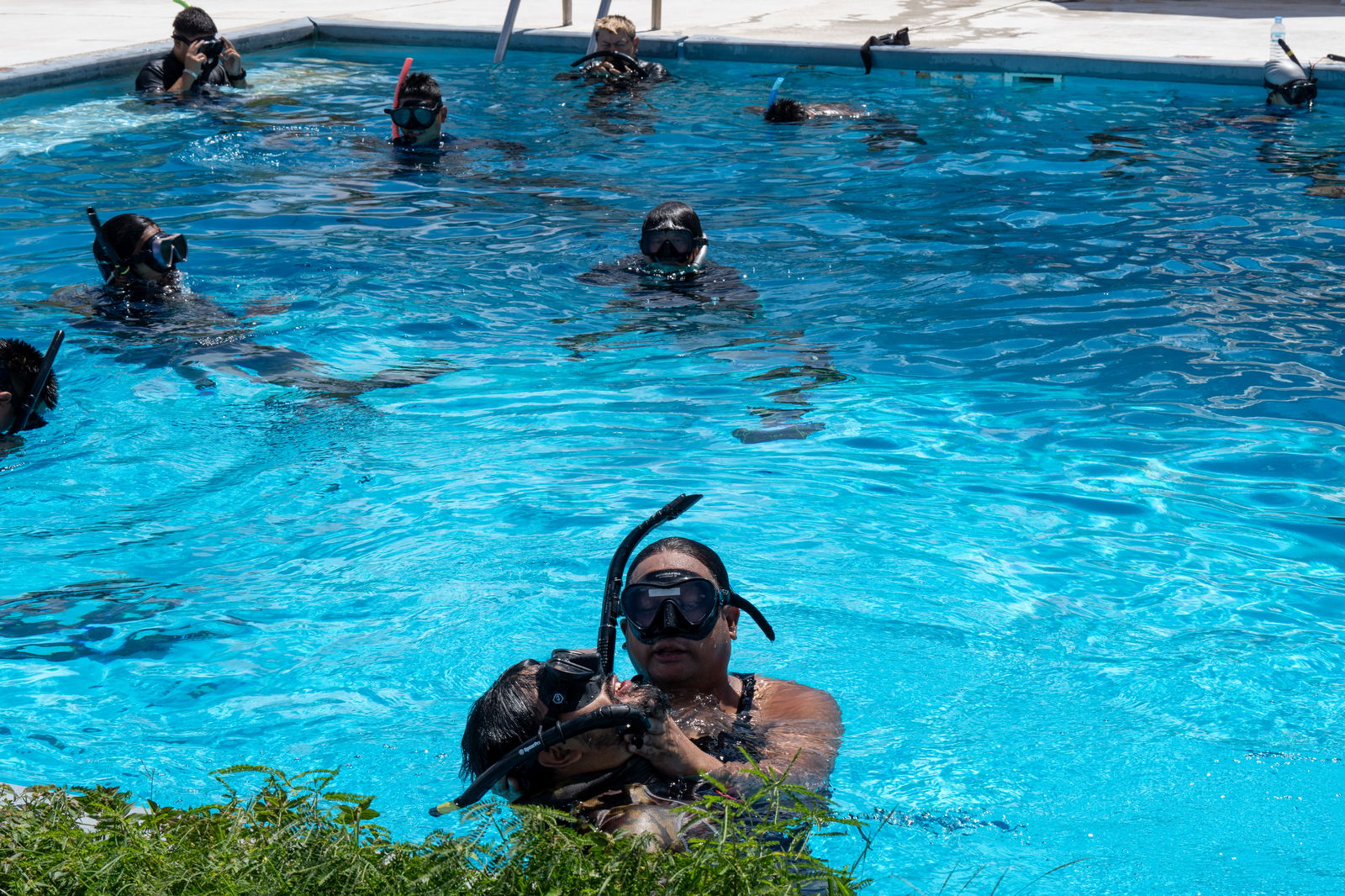 The training included a two-hour pool session at Aqua Resort Club. 