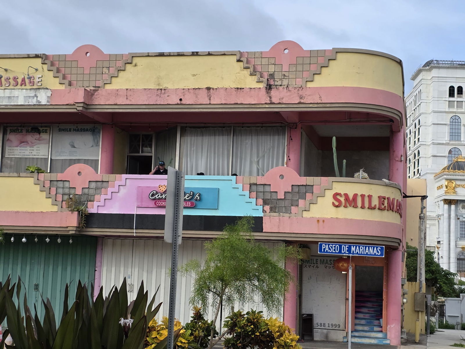 Federal and local authorities executed arrest warrants at Smile Massage and Bar in Garapan on July 1, 2025. Photo by Bryan Manabat
