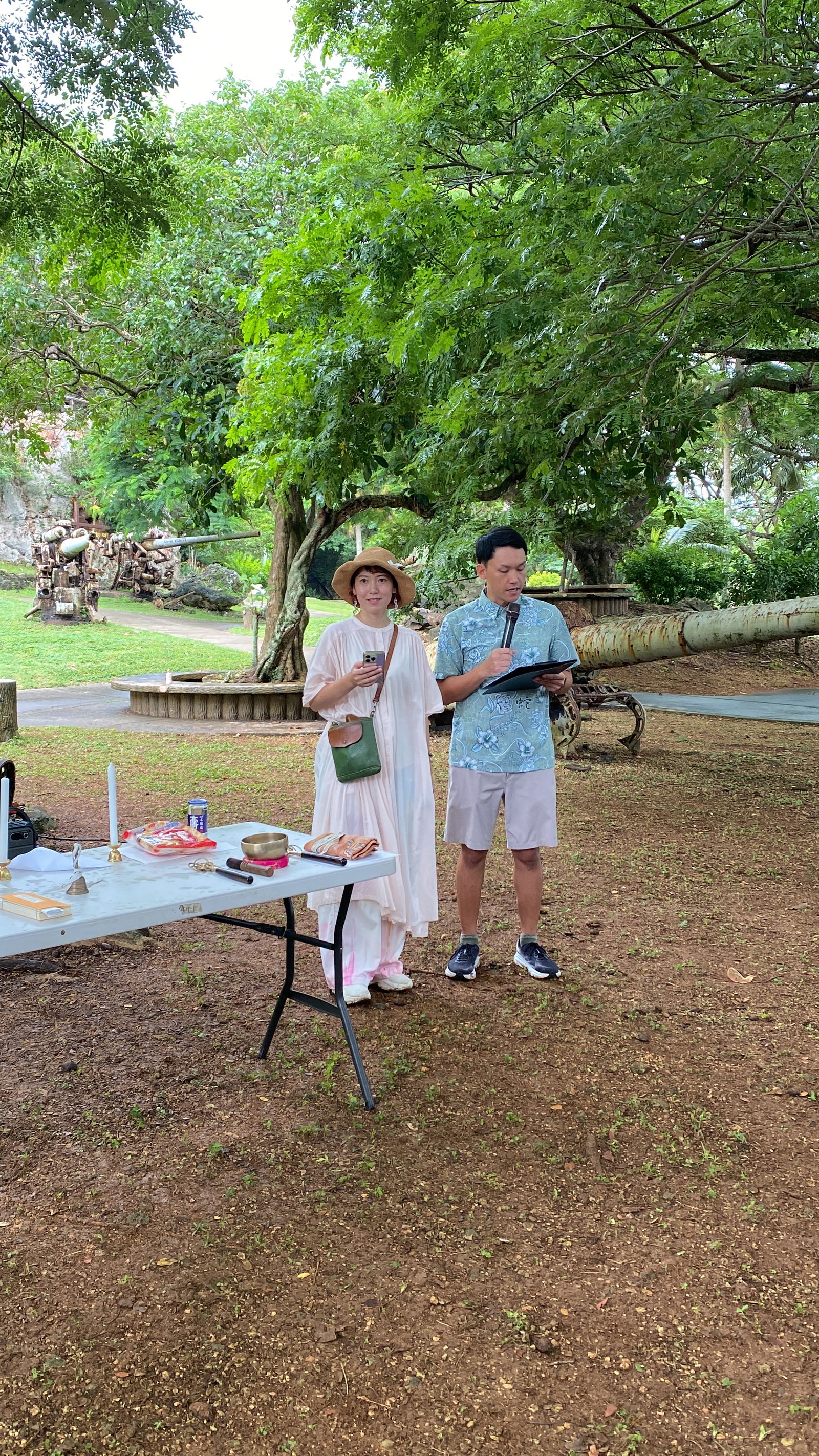 Ayumi Kanamori, left, organized the day’s events.