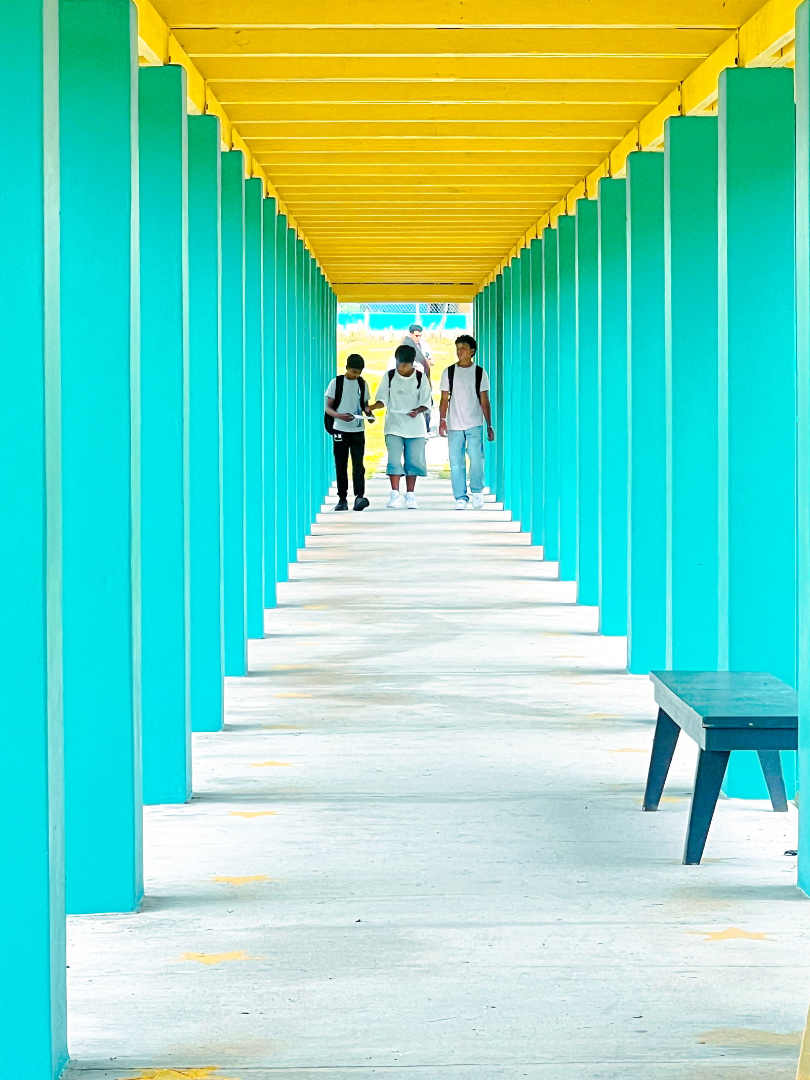 Dr. Rita Hocog Inos Junior-Senior High School students returned last week to freshly repainted classrooms and a clean campus. Education Commissioner Dr. Lawrence F. Camacho said local and federal funding, along with community partnerships, helped ensure that public schools opened with well-maintained facilities and a learning environment ready for the new school year. 