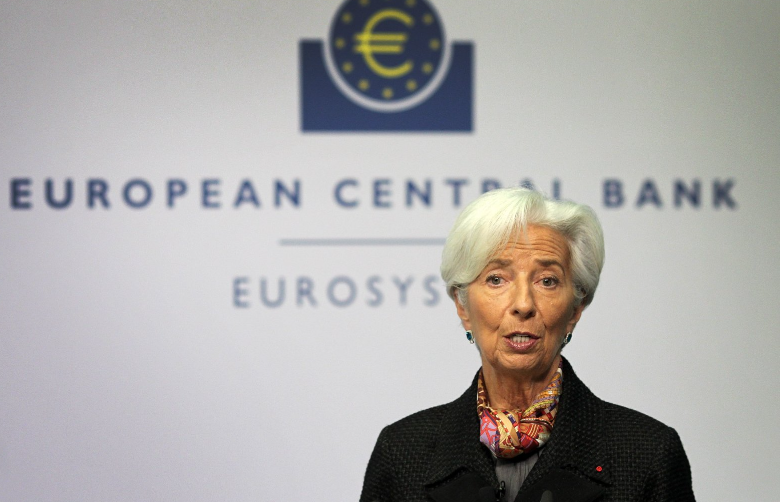 Christine Lagarde, president of the European Central Bank, speaks during a press conference in Frankfurt am Main, western Germany, Nov. 27, 2019.AFP photo