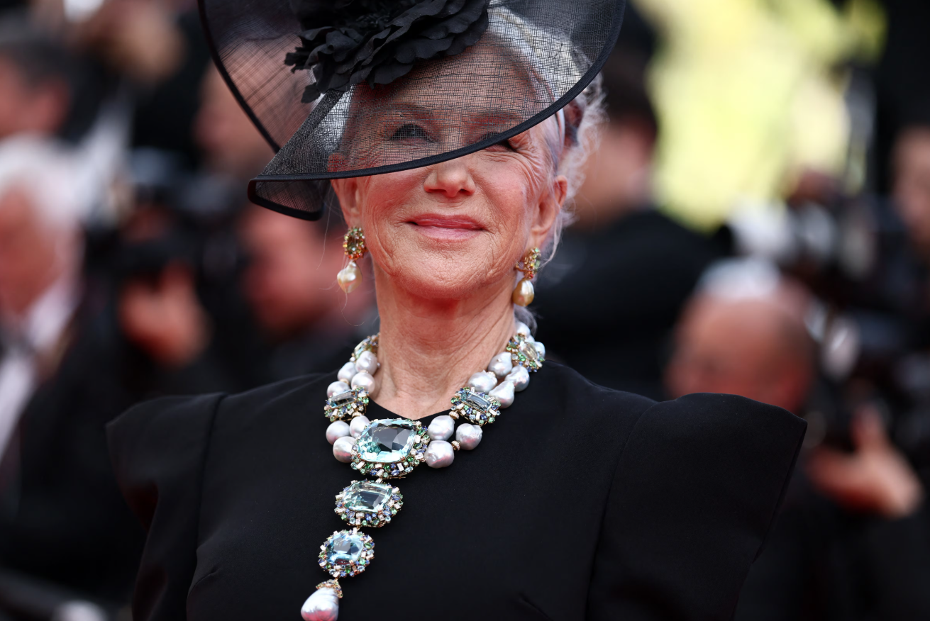 Helen Mirren poses on the red carpet during arrivals for the screening of the film "La venue de l'avenir" (Colors of Time) at the 78th Cannes Film Festival in Cannes, France, May 22, 2025.REUTERS