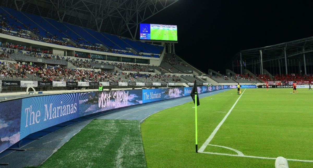 The Marianas is promoted with LED signs and electronic billboards at the EAFFE-1 Football Championships 2025 Final Korea Republic held on July 7-16, 2025, in South Korea.EAFF photo via MVA