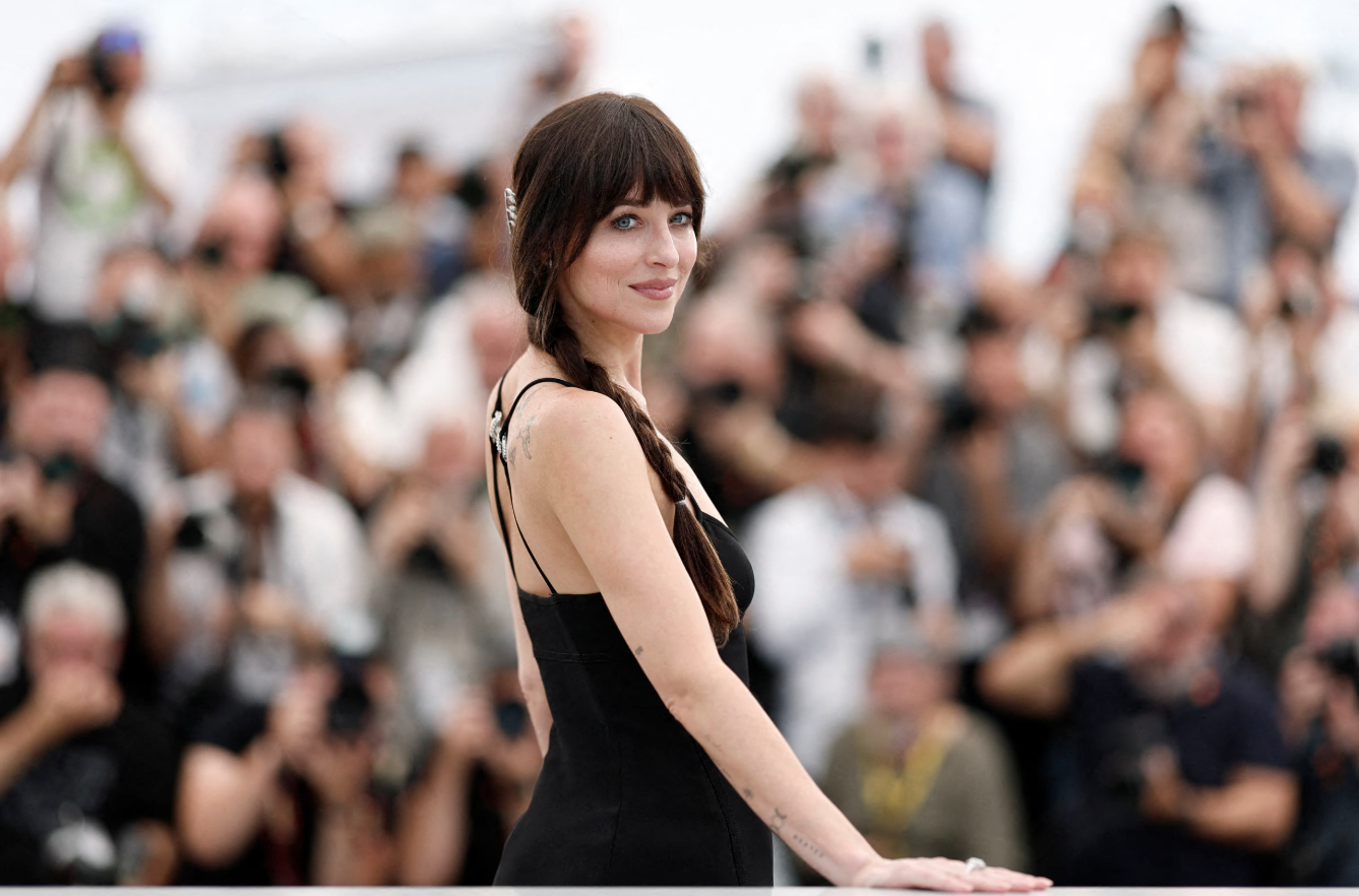 Cast member Dakota Johnson poses during a photocall for film "Splitsville" presented as part of Cannes Premiere at the 78th Cannes Film Festival in Cannes, France, May 19, 2025.REUTERS