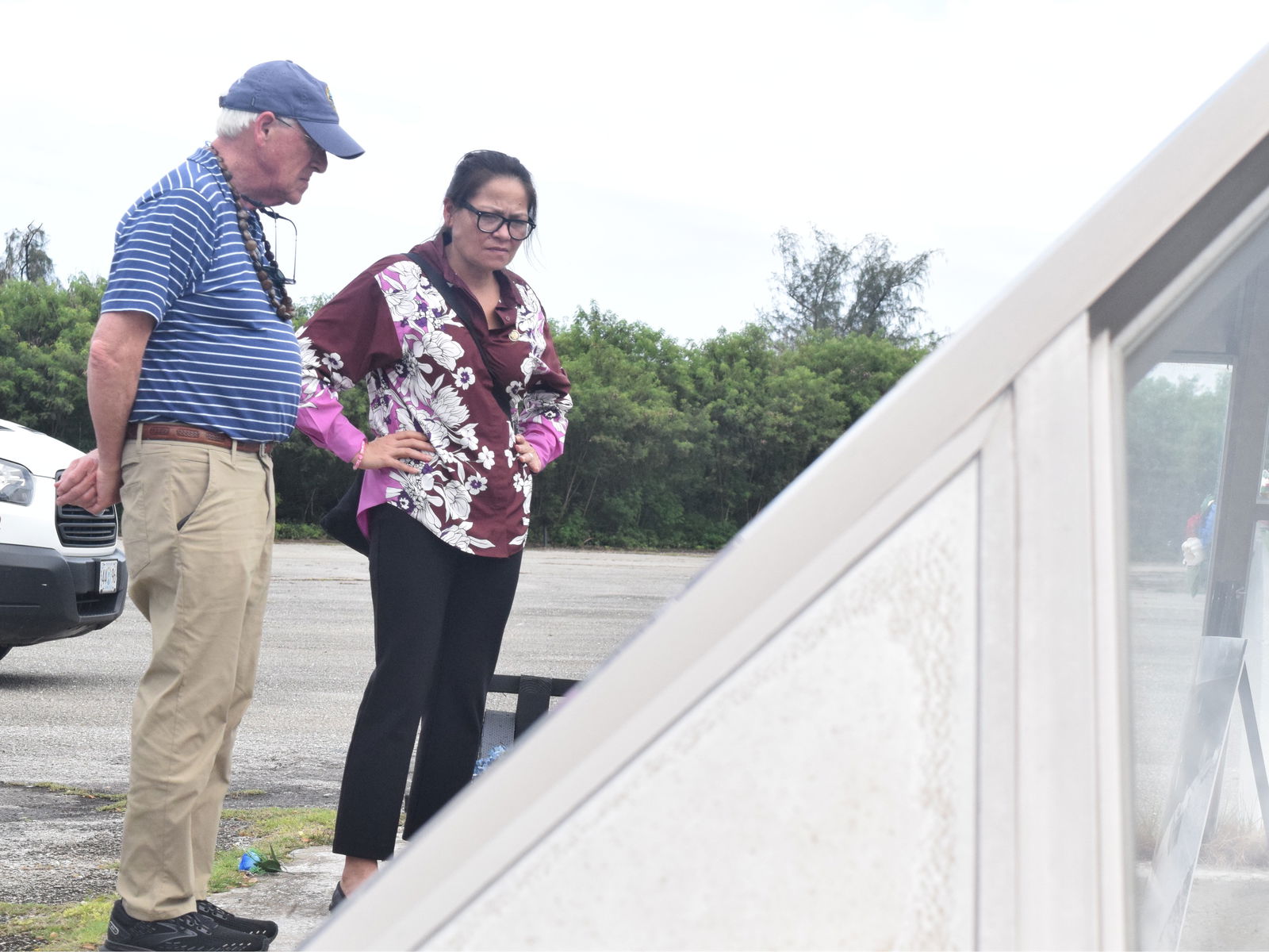 U.S. Sen. Roger Wicker and U.S. Congresswoman Kimberlyn King-Hinds at the World War II bomb pit.