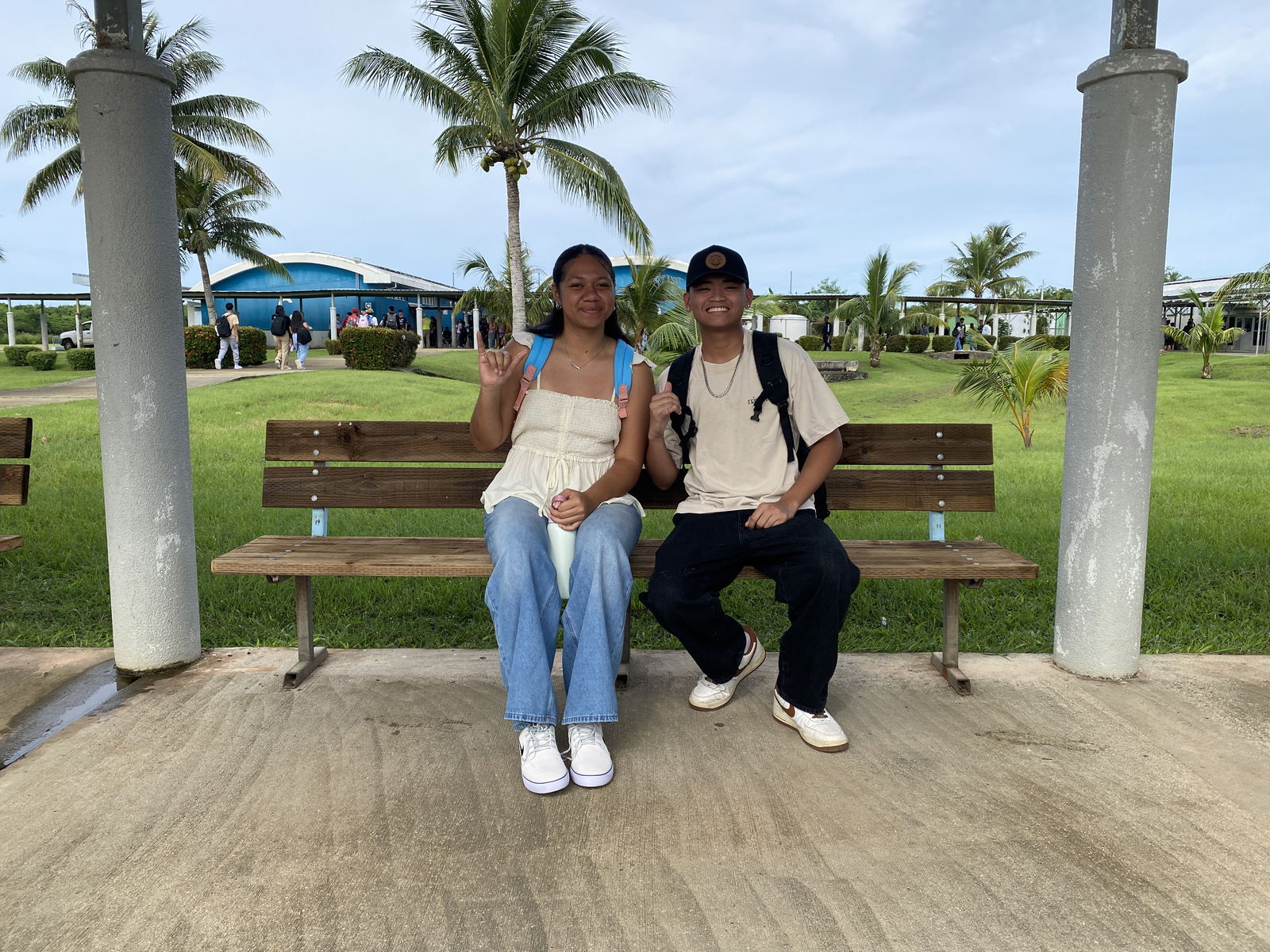 Azriel Fatialosa and Leandro Mendiola, right, are seniors at Saipan Southern High School.