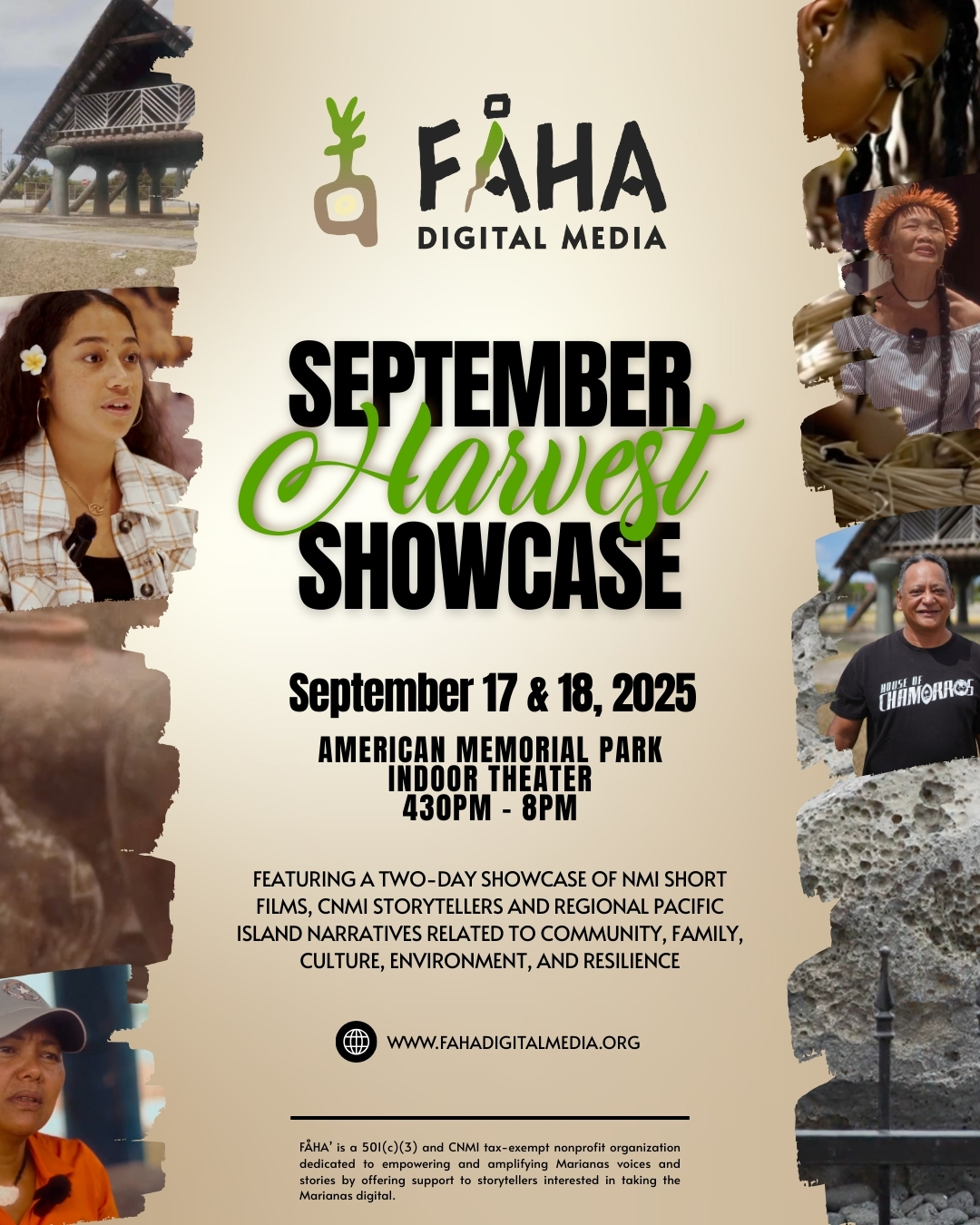 2025 FAHA Digital Media Flyer for September Harvest Showcase