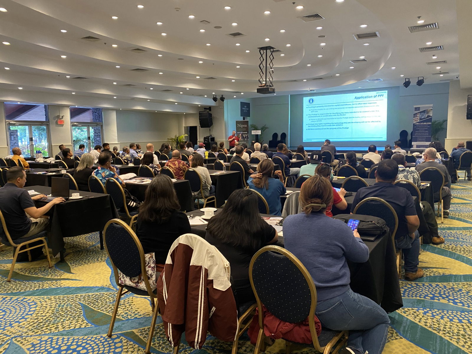 Dozens of island residents learned best practices for partnering with the federal government as well as the Mentor-Protégé Program at a workshop on Wednesday, Aug. 27, 2025.