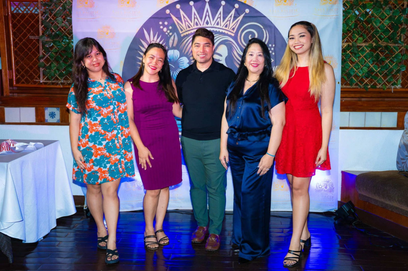 Miss Northern Marianas Asia Pacific officers pose for a photo.