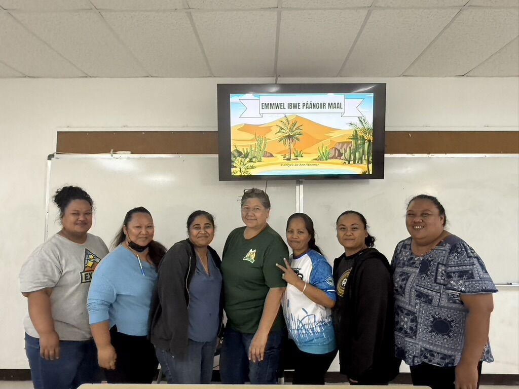 Some participants of the specialized professional development training gather for a photo prior to the start of their activities.