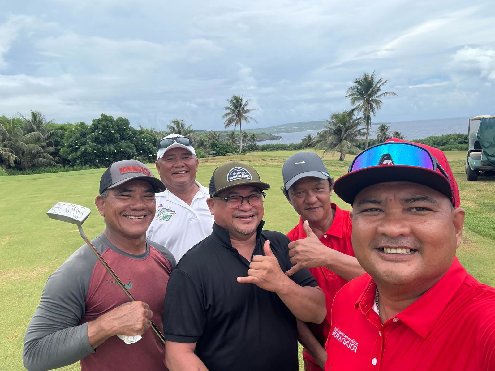 Alfred Aldan, Eddie Terlaje, Chris Leon Gurrero, Frank Ermitanio and Jack Iglesias.