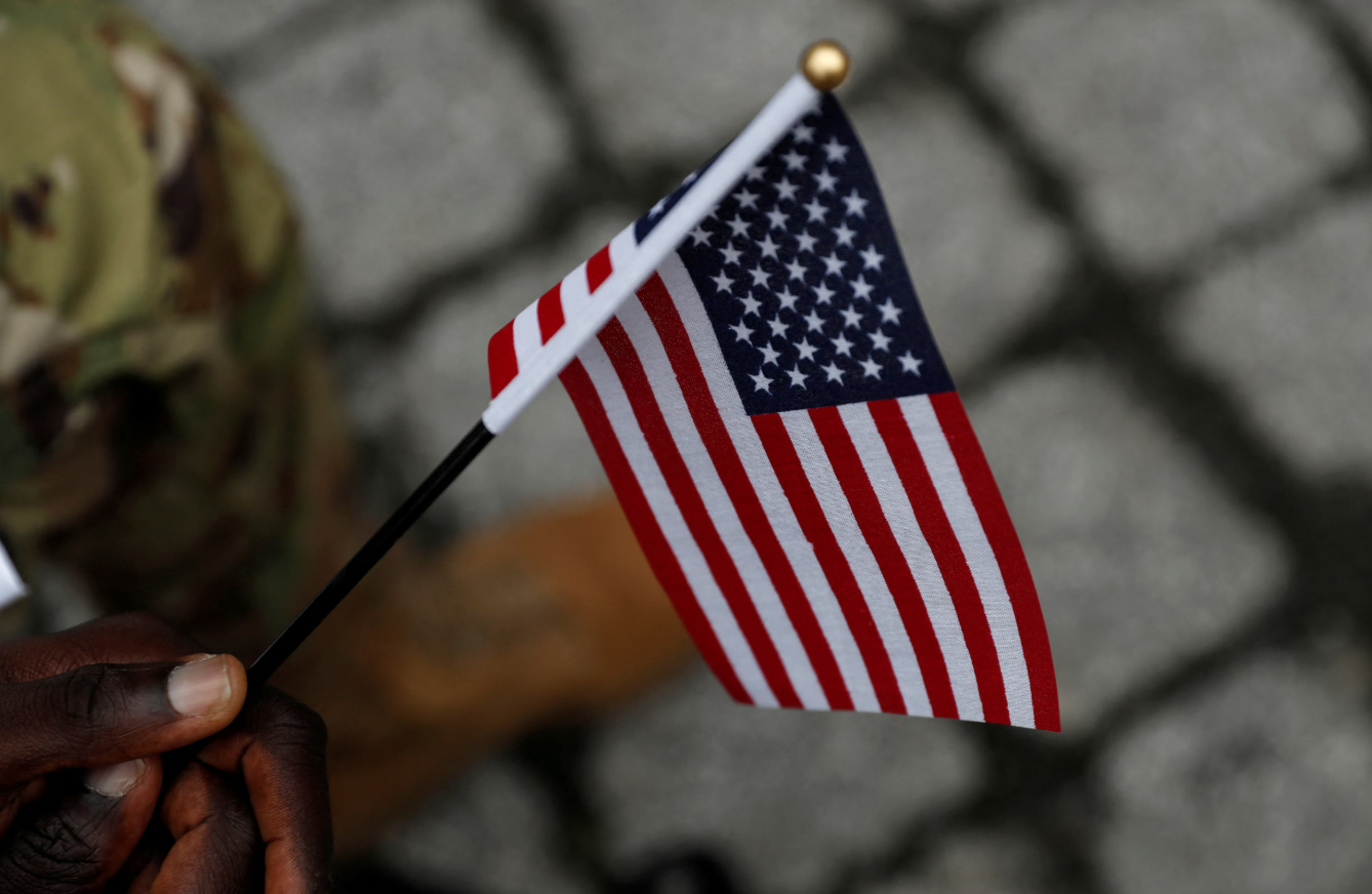 A U.S. Citizenship and Immigration Services naturalization ceremony is held in New York City on Sept. 17, 2021.REUTERS