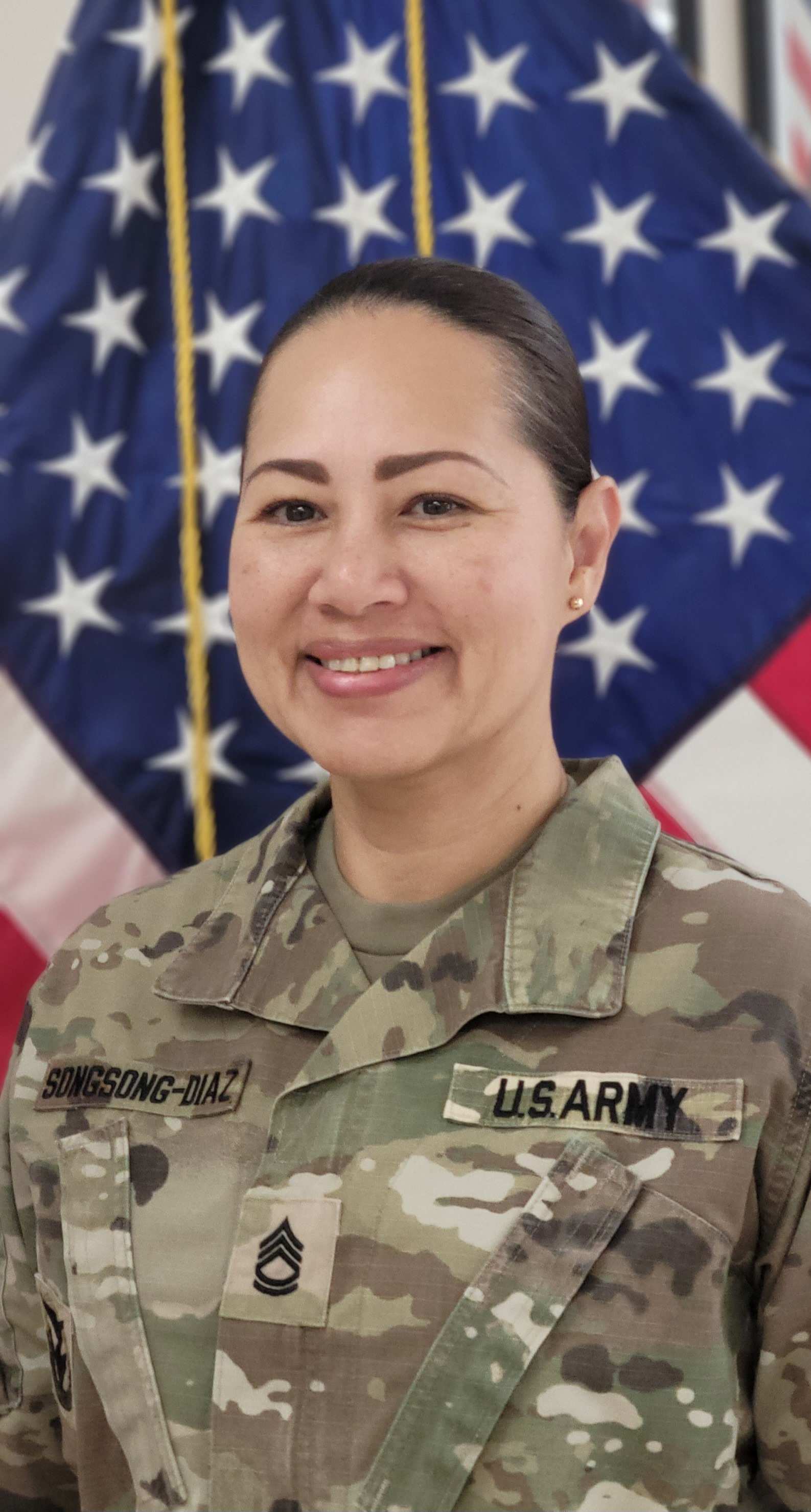 Sgt. 1st Class Tanya Songsong-Diaz also works for U.S. Customs and Border Protection.Contributed photo