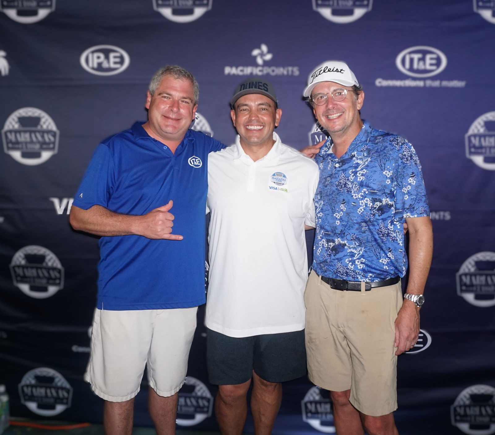 IT&E CEO David Gibson, Bank of Guam President & CEO Joaquin Cook, and Citadel Pacific CEO Jim Beighley.