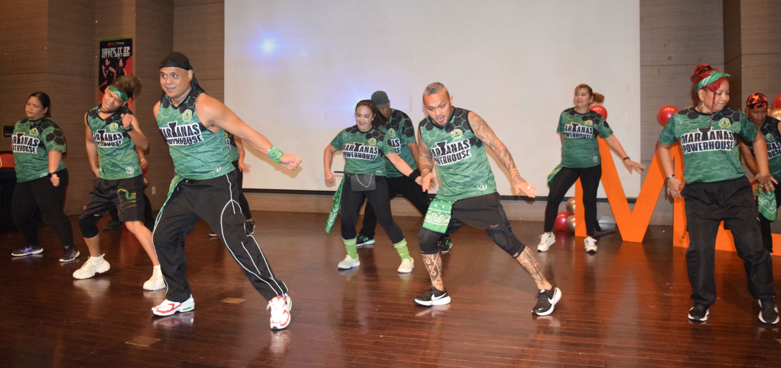 The Marianas Powerhouse Zumba dancers were M2 Fitness’ special guests.