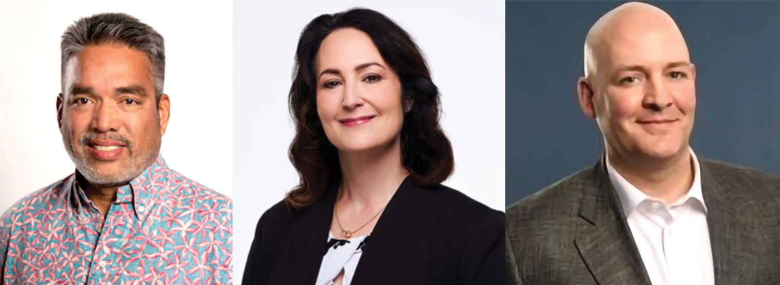 From left, Vic Angoco, Jennifer Tungul, Rob Olson