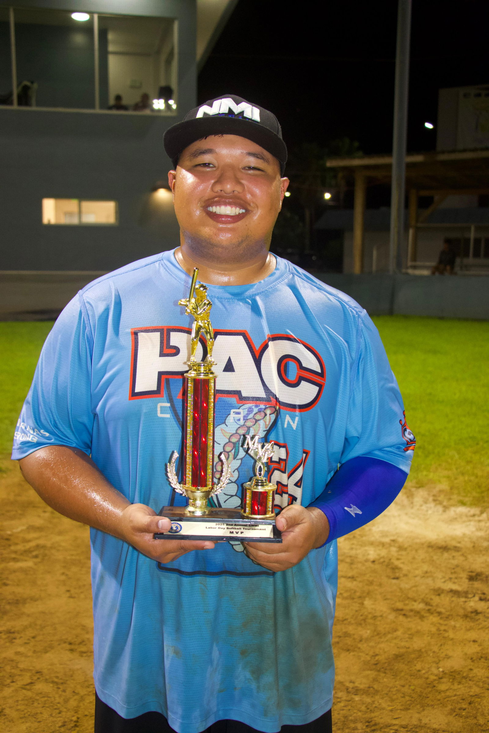 Skoba's Nate Camacho poses with the Championship MVP trophy.Stormy Salas Photography