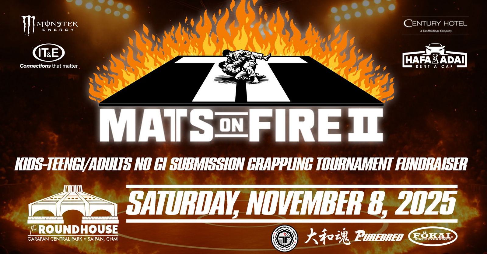Grappling fundraiser ‘Mats on Fire II’ returns with packed lineup