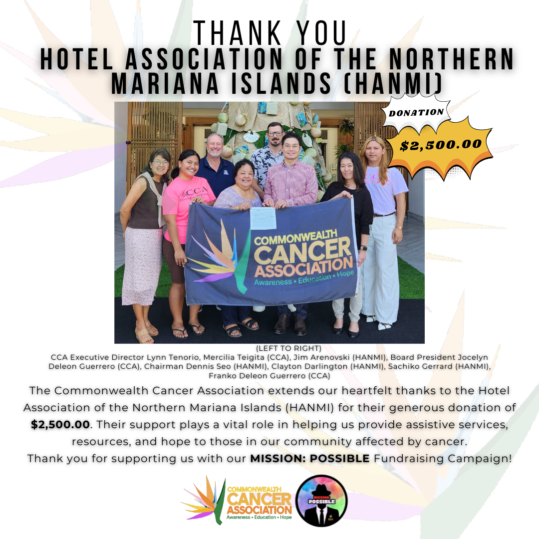 CCA expresses gratitude to PIC, HANMI generous support