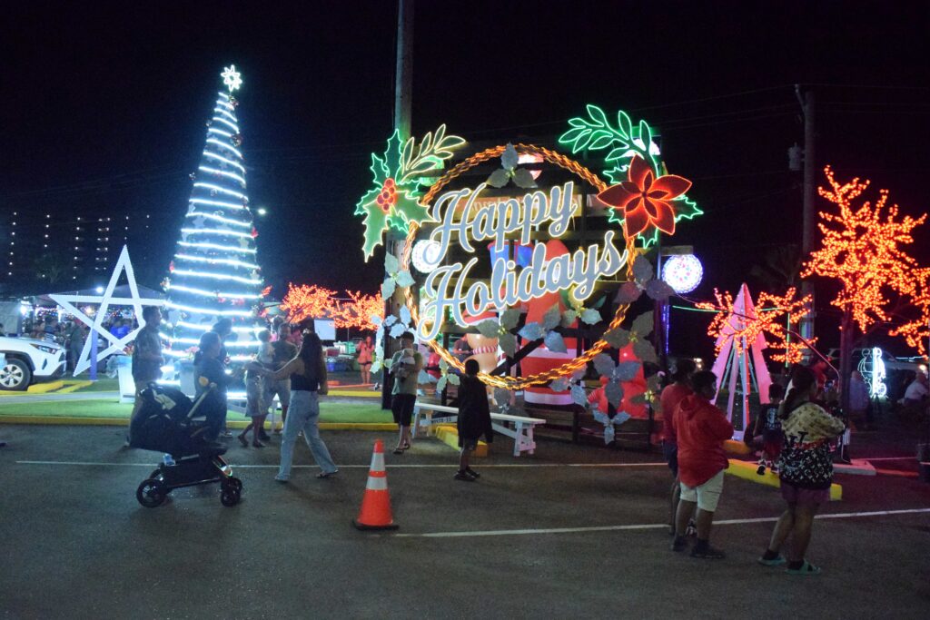 Saipan’s giant Christmas tree lights up the season with community, tradition