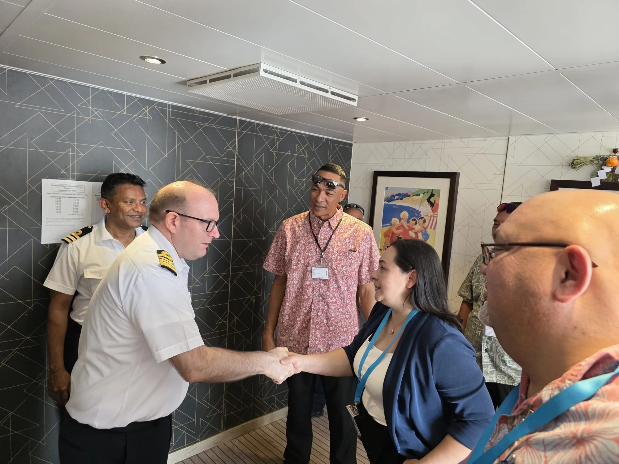 Mitsui Ocean Fuji docks in Saipan