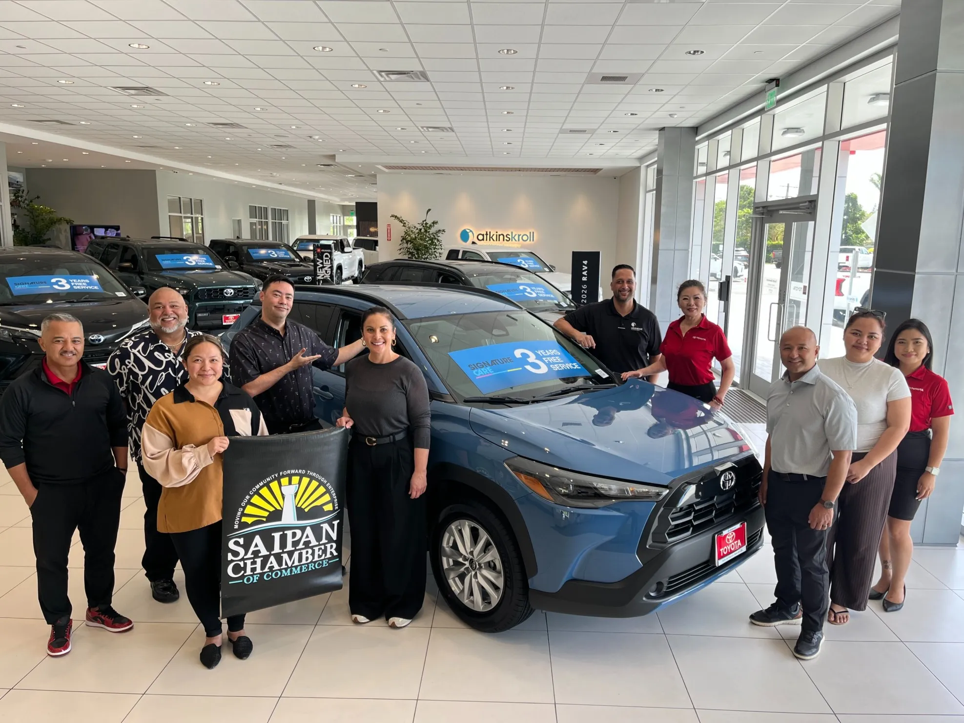 Atkins Kroll Saipan drives support for SCC Scholarship Golf Tournament with hole-in-one prize